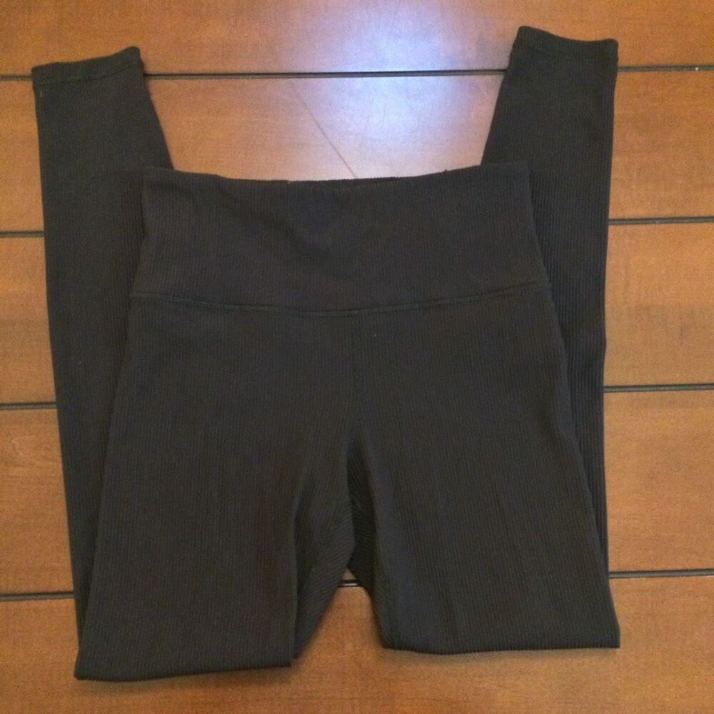 Athleta elation rib tight leggings black medium - Picture 3 of 12